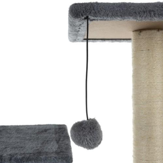 Котячий домік дерев'яний когтеточка Purlov 21712 сірий 71 см