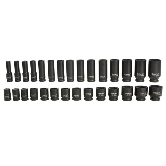 Набір ударних торцевих головок 1/2