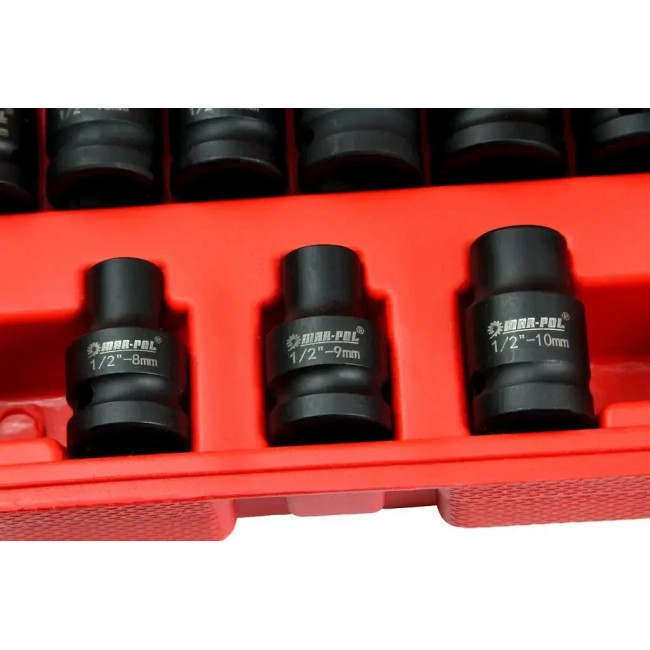 Набір ударних торцевих головок 1/2