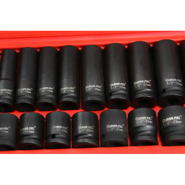 Набір ударних торцевих головок 1/2