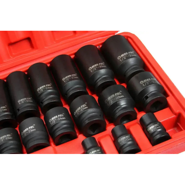 Набір ударних торцевих головок 1/2