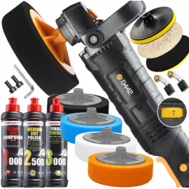 Полірувальна машинка Majster Polska 2600Вт + 4xгубка + полірувальна паста MENZERNA (Польща)