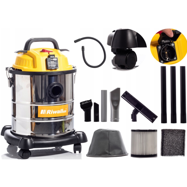 Промышленный пылесос 6в1 2200Вт 230 V Riwall NOIDUR (Чехия)