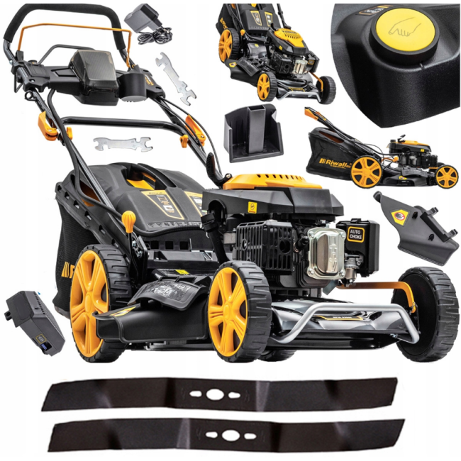 Газонокосилка бензиновая Riwall 71л 53см (Чехия)