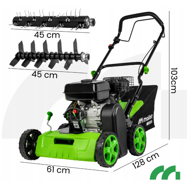 Аэратор, скарификатор бензиновый Maltec 40см 5,5 Л.С.(Польша)