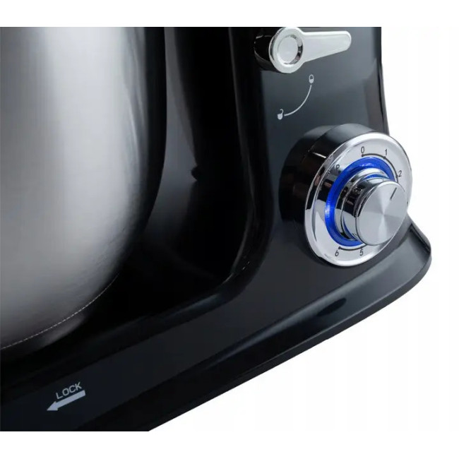 Кухонный комбайн Royalty Line RL-PKM-2100.7 Планетарный миксер 7.5 л Тестомес с металлической чашей