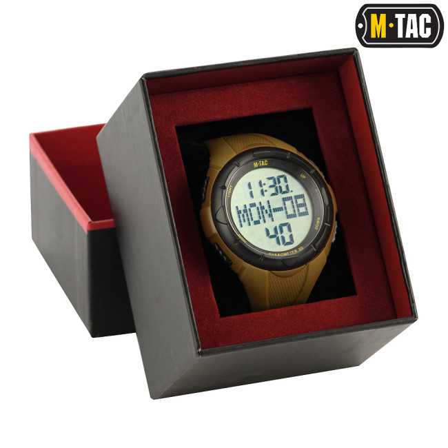 Часы водонепроницаемые с шагомером M-Tac (50001005) Coyote