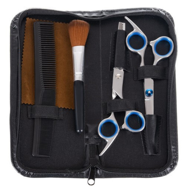 Перукарський набір 7 елементів з аксесуарами, перукарські ножиці Soulima 18084 Польща