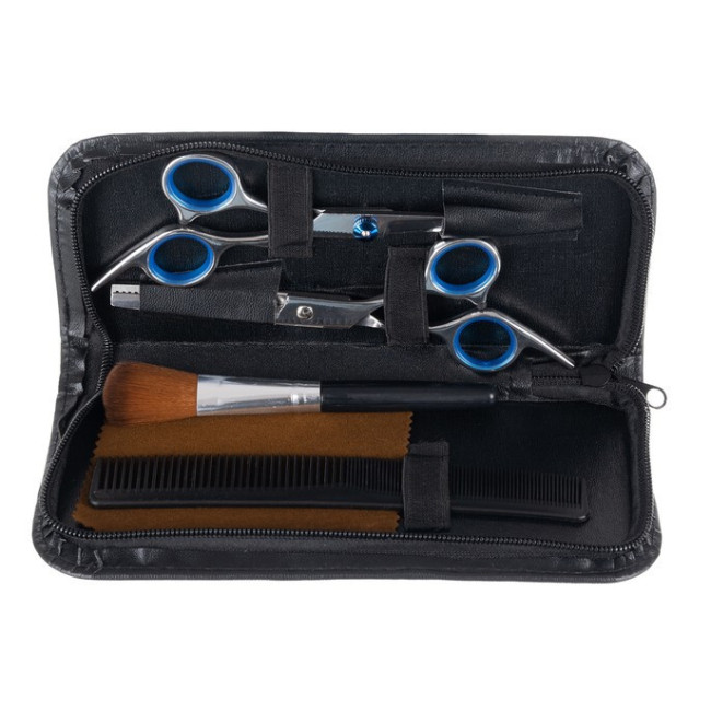 Перукарський набір 7 елементів з аксесуарами, перукарські ножиці Soulima 18084 Польща