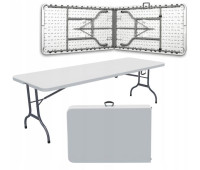 Стол складной переносной 180х74x74 White (O9)