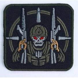 Шеврон PATCH ПАТРІОТ ЗСУ (Скелет з AR 15)