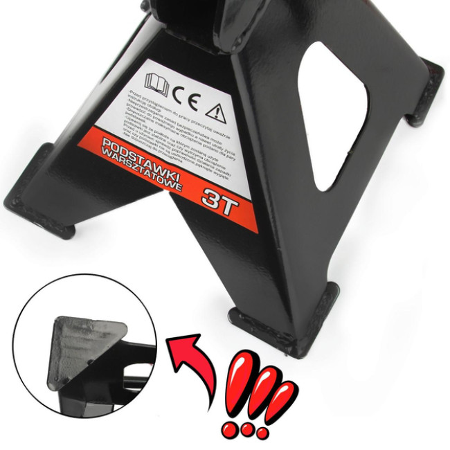 Комплект підставок-стійок під автомобіль Mar-Pol 3 т з механічним блокуванням 270 - 410 мм 2 шт (M80102)