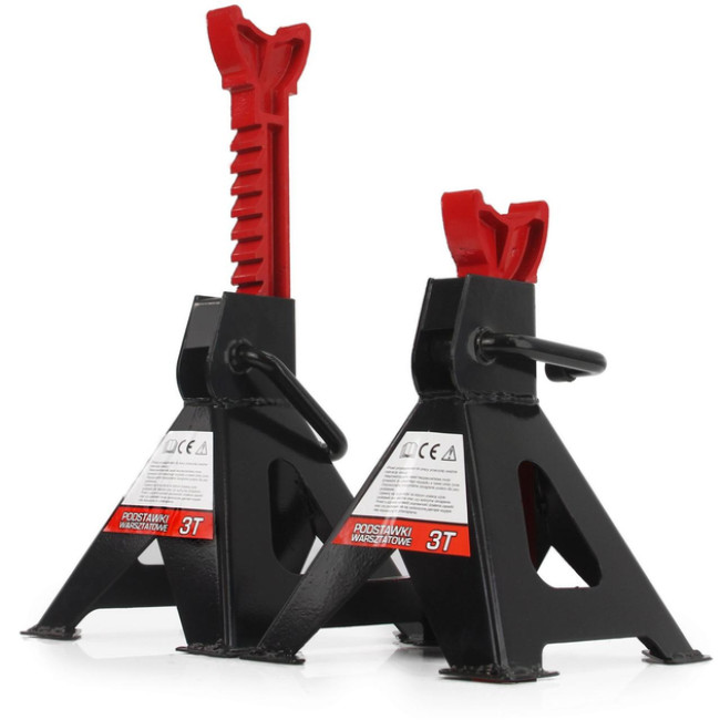 Комплект підставок-стійок під автомобіль Mar-Pol 3 т з механічним блокуванням 270 - 410 мм 2 шт (M80102)