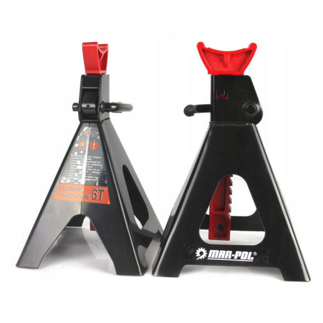 Комплект підставок - стійок під автомобіль Mar-Pol 6 т з механічним блокуванням 408 - 600 мм 2 шт (M80103)