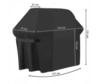 Чохол для садового гриля від дощу і пилу 147х61х122 см із сумкою Kaminer (15184)