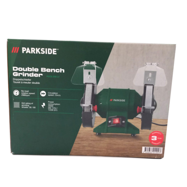 Точильний верстат Parkside PDOS 200 C2 (200 Вт, Німеччина)