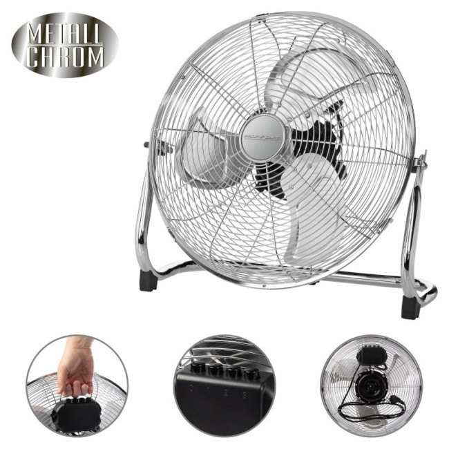 Вентилятор напольный ProfiCare PC-VL 3067 WM INOX хром - диаметр 50см. - мощность 120Вт.