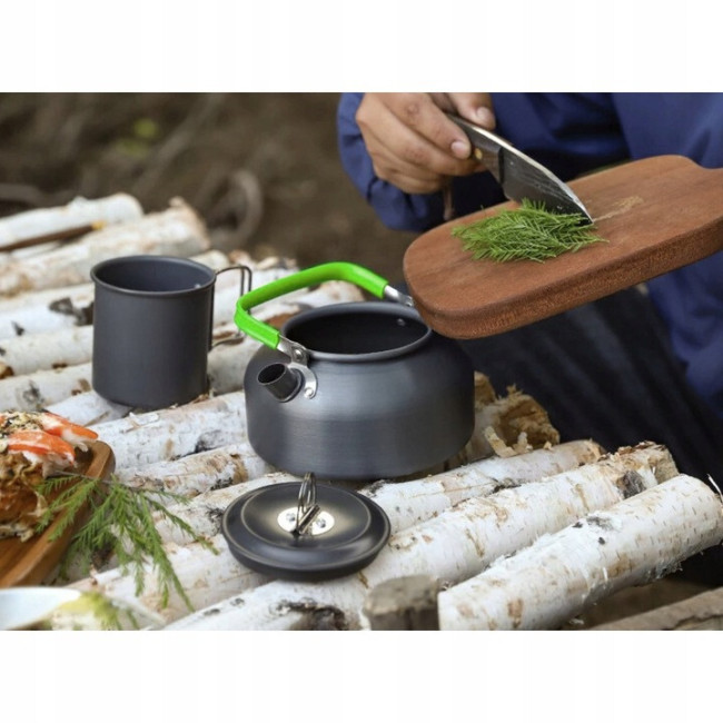 Туристичний посуд Trizand 23667 18 в 1, комплект для 2-х людей