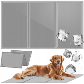 Охолоджуючий коврик для тварин 110 х 70 см Сірий