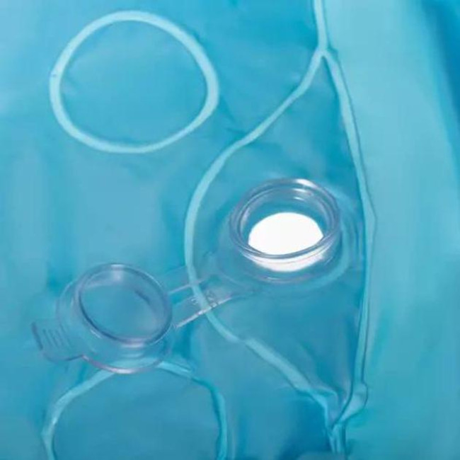 Надувной детский бассейн Kruzzel 20932, круглый, 58 л, синий/цветной