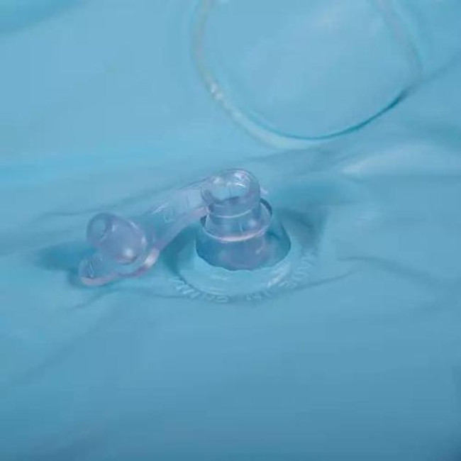 Надувной детский бассейн Kruzzel 20932, круглый, 58 л, синий/цветной