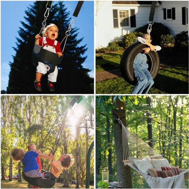 Набір для кріплення гамака / качелі Trizand навантаження до 150 кг довжина строп 152 см (23597)