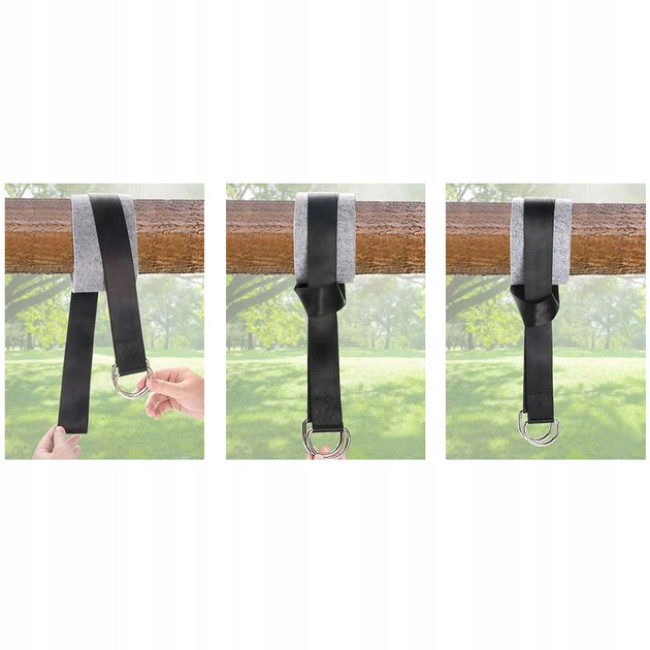 Набір для кріплення гамака / качелі Trizand навантаження до 150 кг довжина строп 152 см (23597)