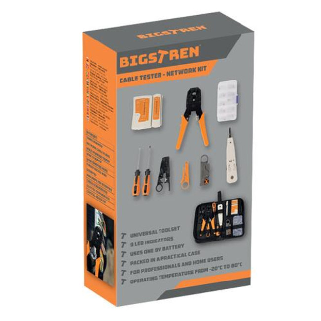 Мережевий набір - тестер кабелів Bigstren 25835/n