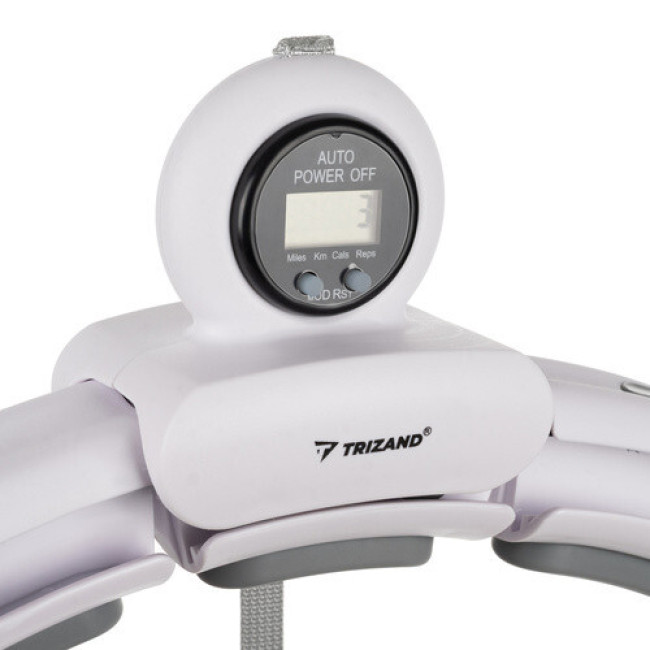 Хула-хуп з масажними накладками + утяжелитель, обруч для схуднення зі лічильником Trizand 25254 Польща