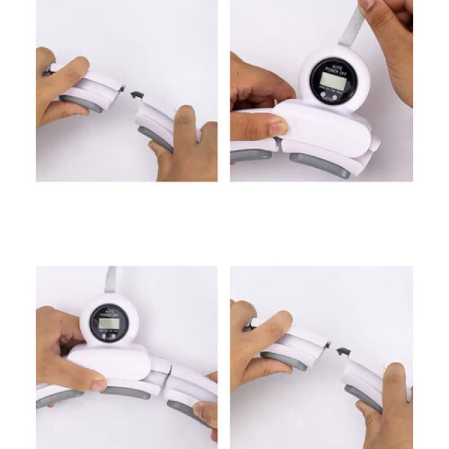 Хула-хуп з масажними накладками + утяжелитель, обруч для схуднення зі лічильником Trizand 25254 Польща