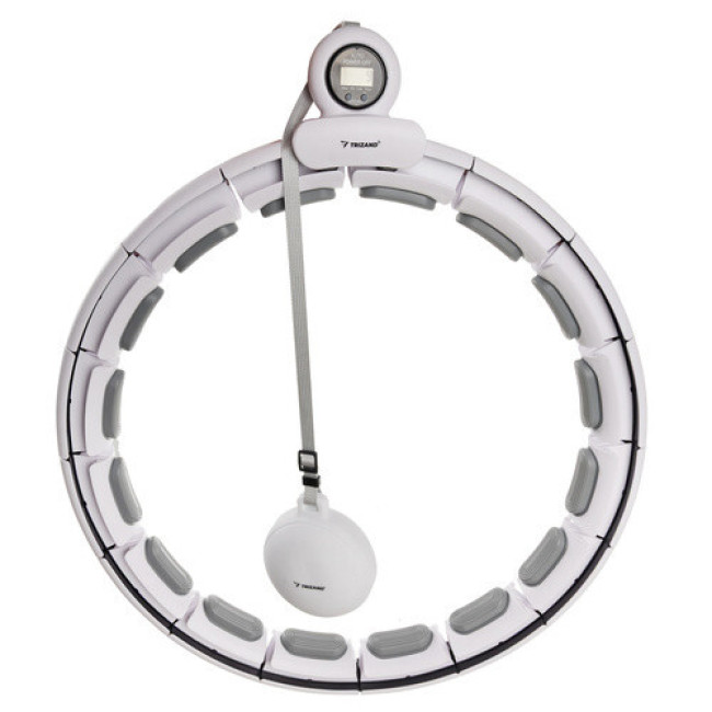 Хула-хуп з масажними накладками + утяжелитель, обруч для схуднення зі лічильником Trizand 25254 Польща