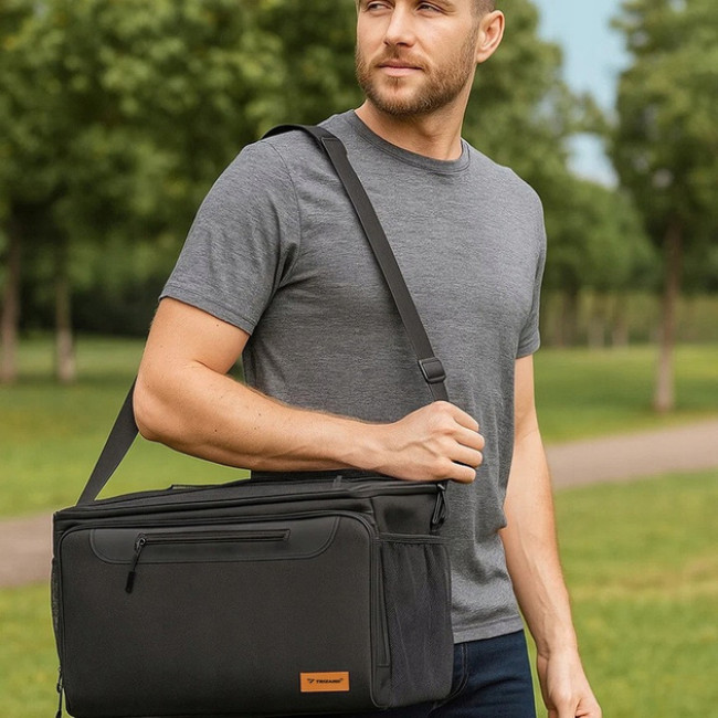 Термосумка туристическая пляжная Trizand 30 л изотермическая сумка холодильник 46 ? 27 ? 30 см (25635)