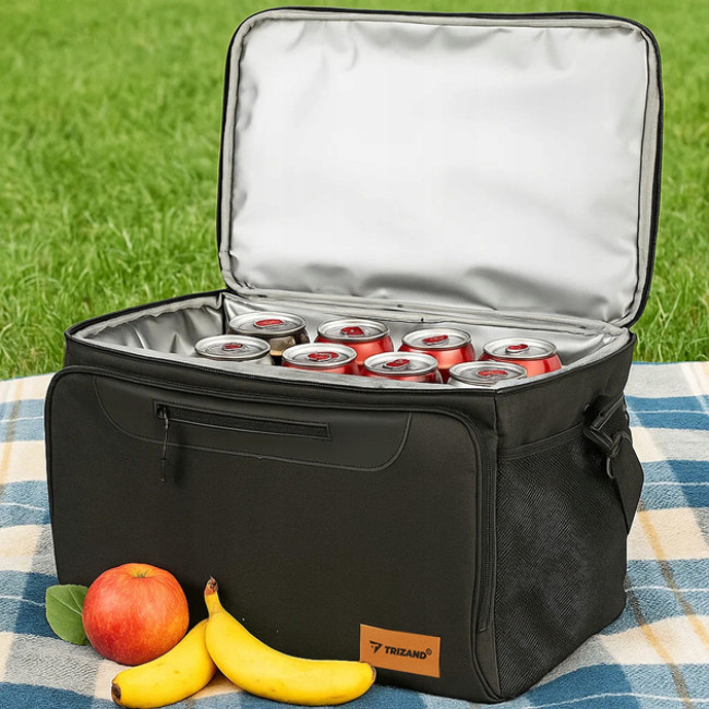 Термосумка туристическая пляжная Trizand 30 л изотермическая сумка холодильник 46 ? 27 ? 30 см (25635)