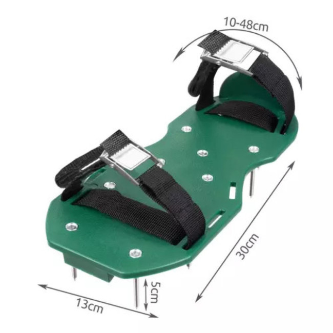 Сандалии-аэраторы газонные Gardlov 26 шипов размер от 36 до 46 с металлическими застежками (20704)