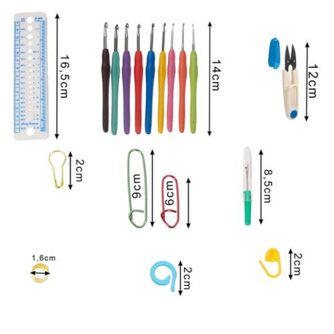 Набір для в'язання гачком 113el. Maaleo 25885/n
