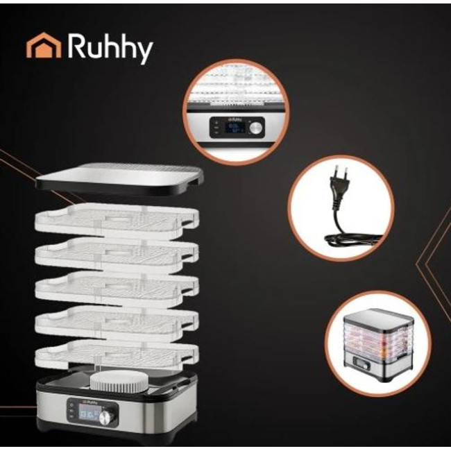 Універсальна сушка RUHHY для фруктів, ягід, зелені, грибів і овочів