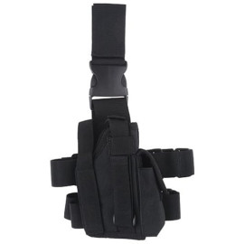 Кобура на стегно GFC Tactical з підсумком для магазину - чорна (37158)