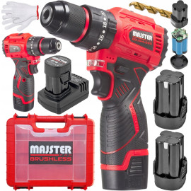 Акумуляторний шуруповерт Majster Polska 20В + 2 акумулятори 1,5Ач (Польша)