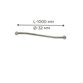 Поручень для людей з інвалідністю (МГН) на стіну у ванну INVO, ламаний, розмір 1000 мм, D труби - 32 мм