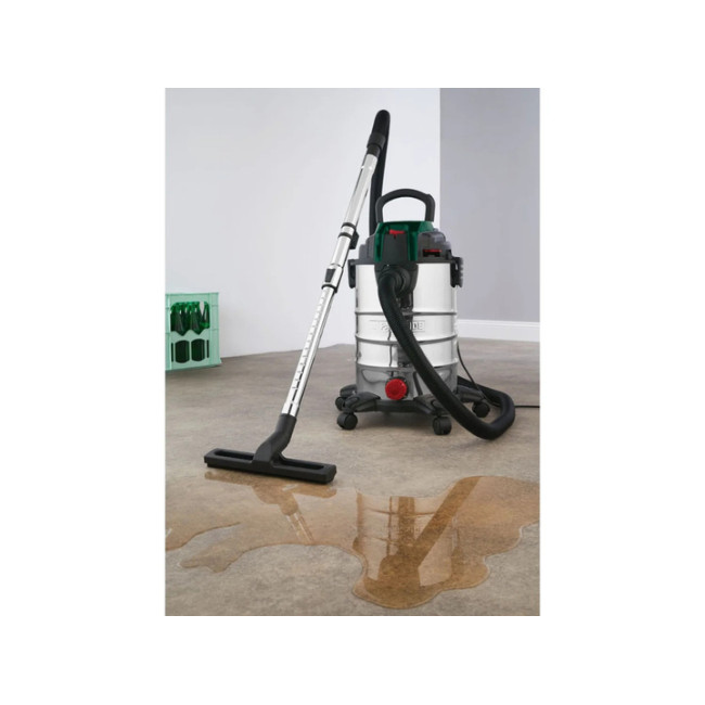 Пылесос промышленный для сухой и влажной уборки Parkside с набором насадок 25 л 1400 Вт (PWD 25 C4)