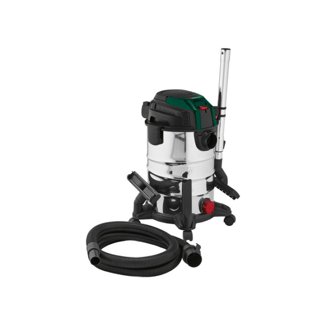 Пылесос промышленный для сухой и влажной уборки Parkside с набором насадок 25 л 1400 Вт (PWD 25 C4)