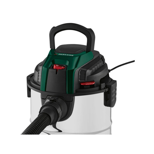 Пылесос промышленный для сухой и влажной уборки Parkside с набором насадок 25 л 1400 Вт (PWD 25 C4)