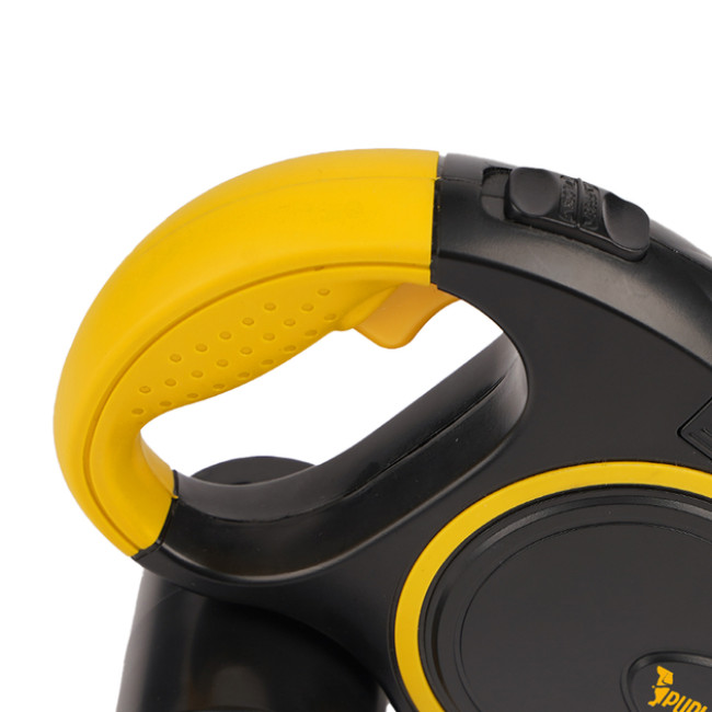 Автоматичний поводок рулетка Purlov для собак 10-25 кг з LED-ліхтариком, блокуванням, стрічкою 5 м (25965)