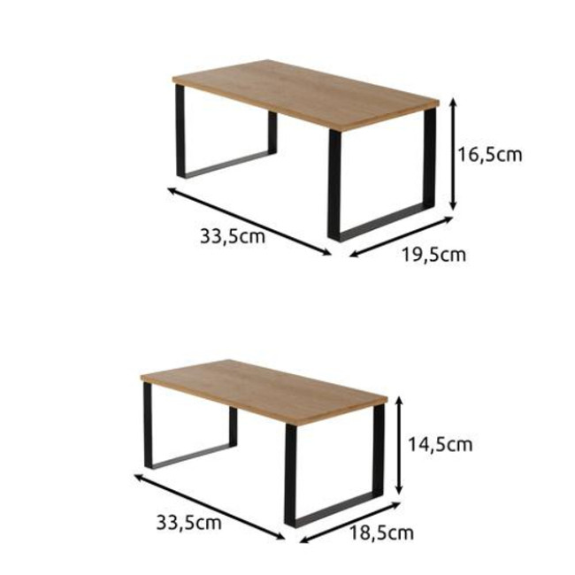 Бамбукова кухонна полиця - 2 шт. Ruhhy 25661