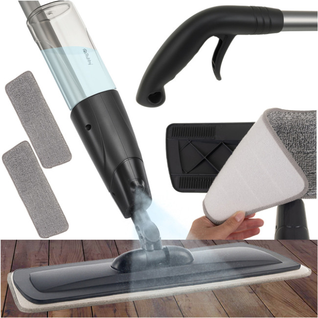 Швабра для прибирання з розпилювачем Ruhhy мікрофібра 41 см ємність 600 мл + 2 серветки (26152)