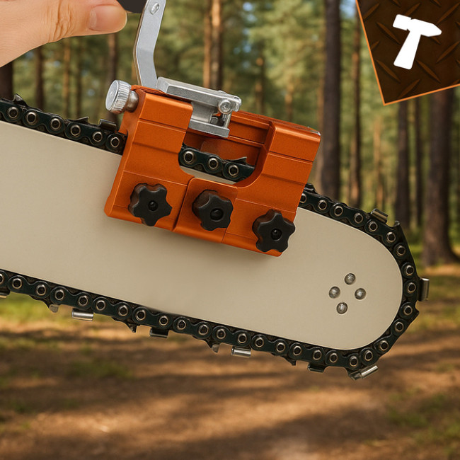 Ручний точильний станок для заточки ланцюгів Bigstren всіх видів ланцюгової пилки без демонтажу ланцюга (26297)