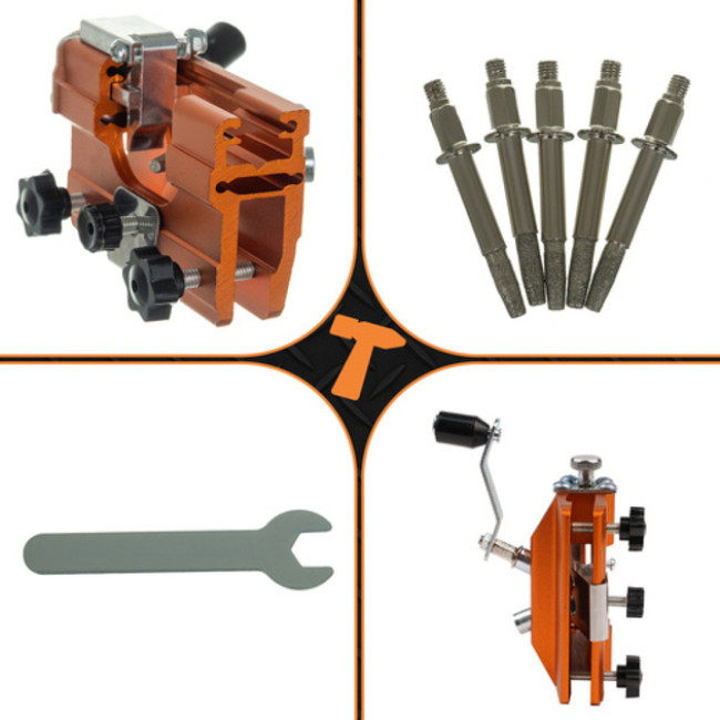 Ручний точильний станок для заточки ланцюгів Bigstren всіх видів ланцюгової пилки без демонтажу ланцюга (26297)