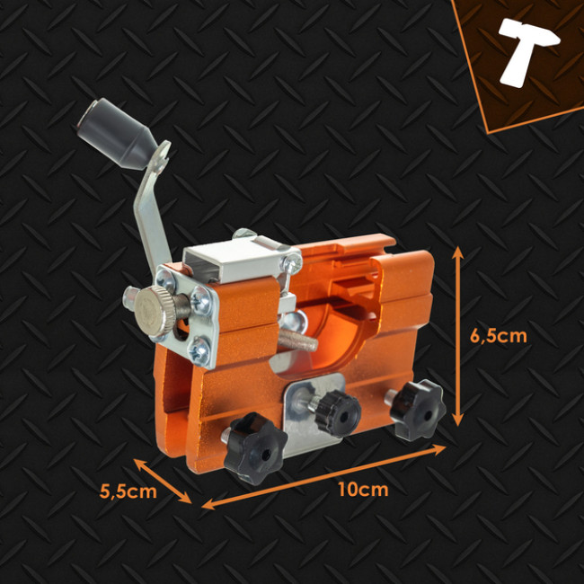 Ручний точильний станок для заточки ланцюгів Bigstren всіх видів ланцюгової пилки без демонтажу ланцюга (26297)