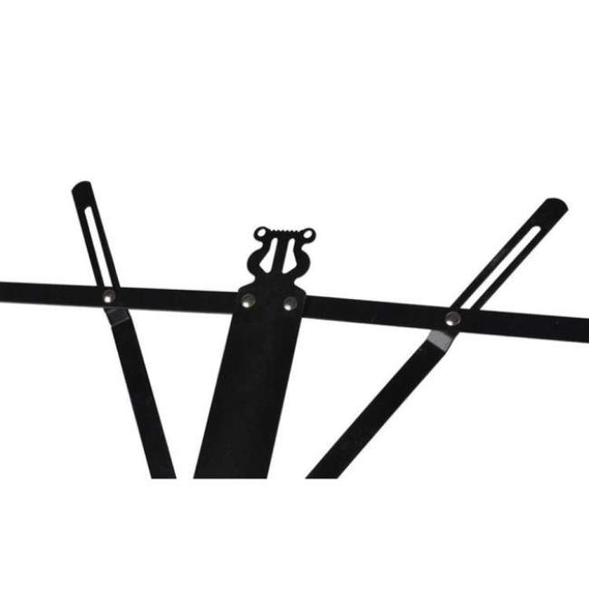 Складной пюпитр стойка для нот с чехлом Malatec регулируемая высота 3 уровня 65 - 90 - 123 см Чёрный (1307)