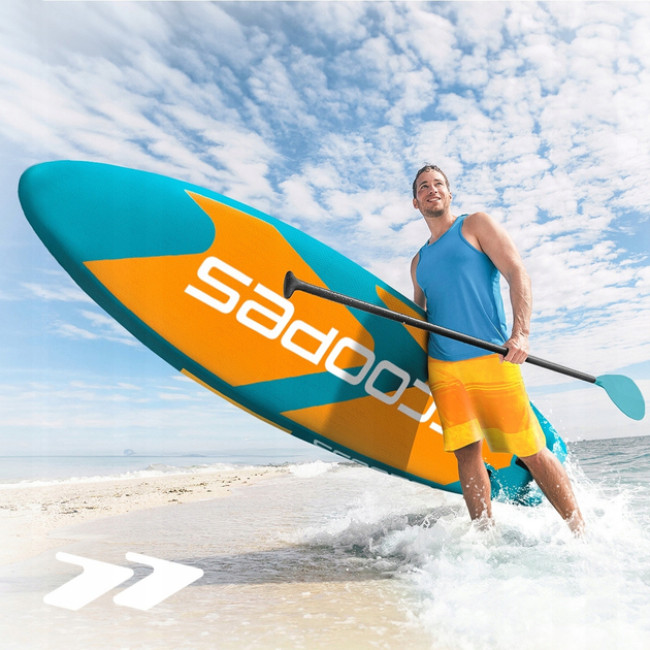 Надувна SUP дошка Scoopes Velo 350 см з веслом, сидінням, насосом і повним комплектом аксесуарів (112754)